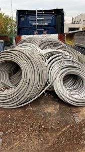 Recupero e riciclo di rottami di cavi in alluminio e ferro